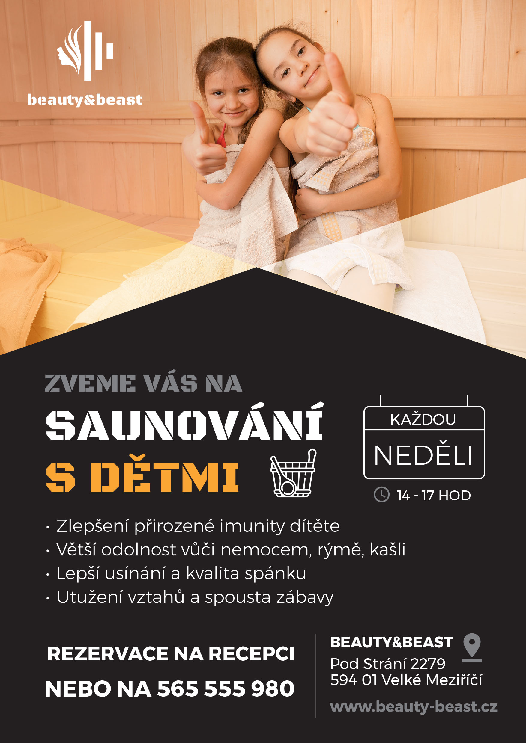 BeautyBeast - Saunování pro děti